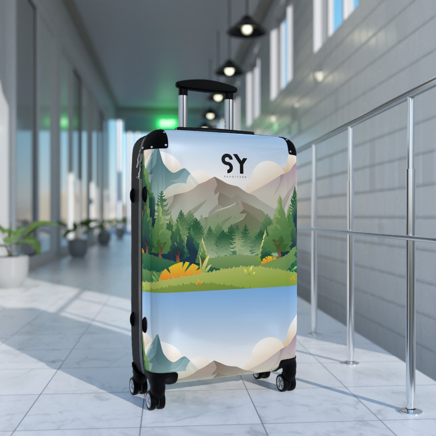 Savoiyard Scenic Nature Printed Luggage