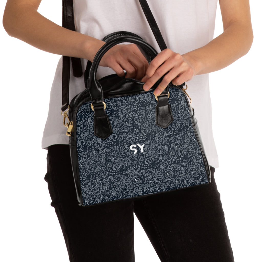 the premier all over print shoulder bag