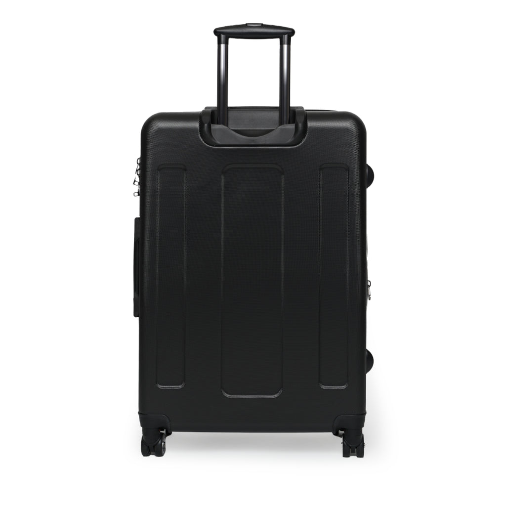 Colorful Adventure Suitcase with Scenic Design