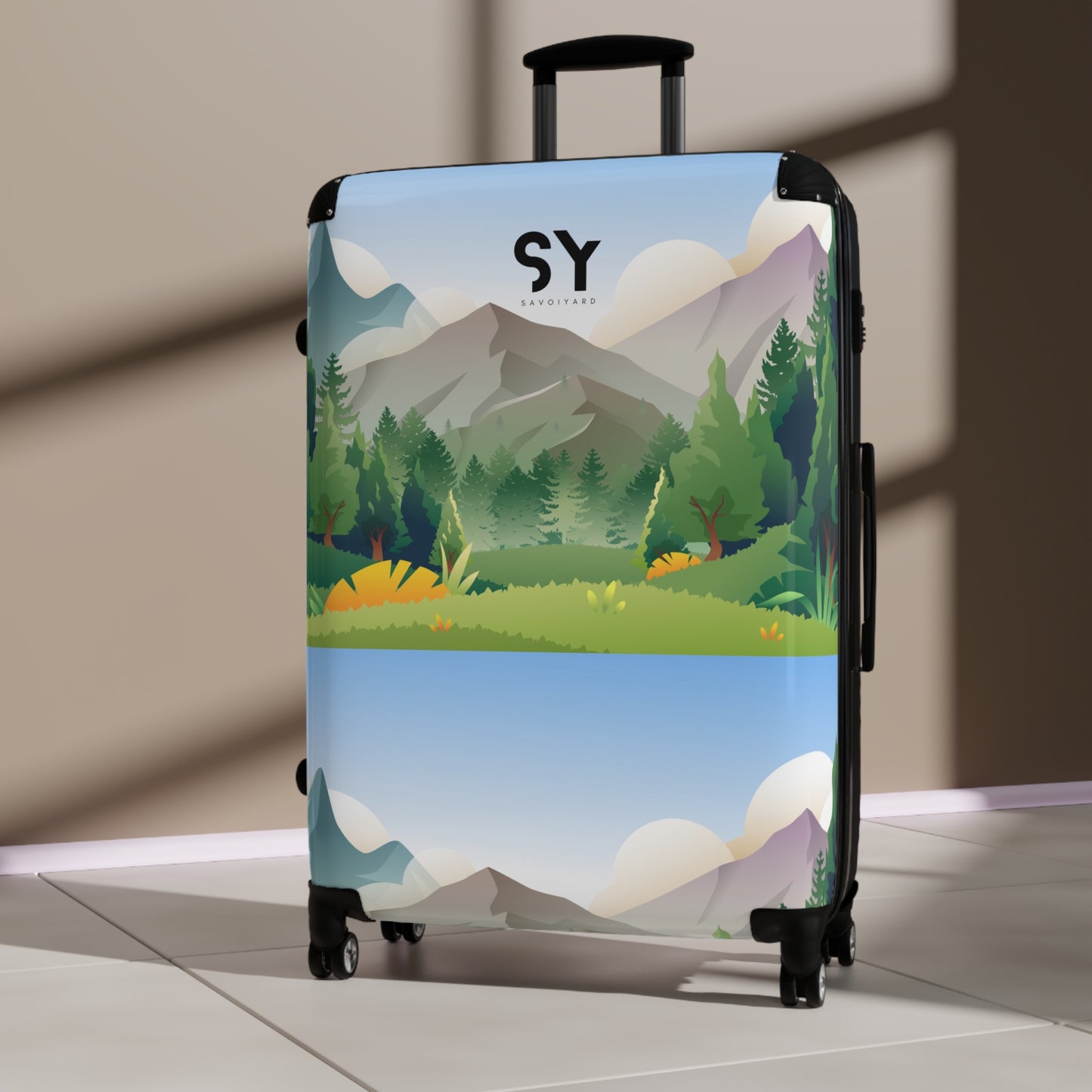 Savoiyard Scenic Nature Printed Luggage