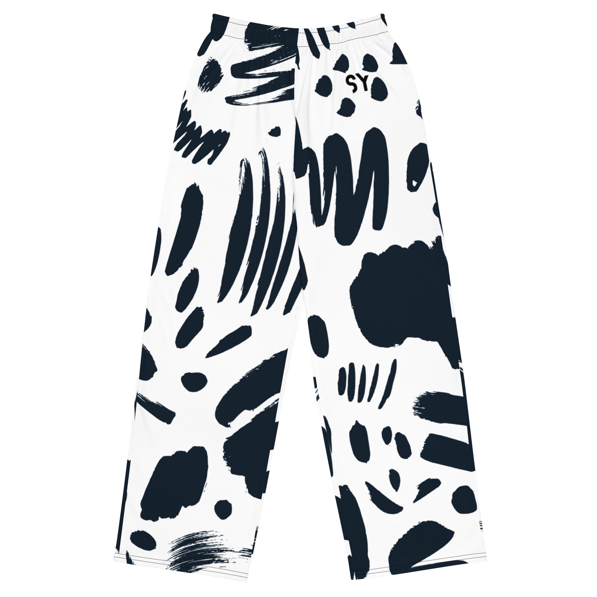 "All-Over Print Unisex Wide-Leg Pants"